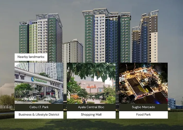 Avida Riala, It Park - Style - Queen Bed - Swimming Pool Apartment Cebu